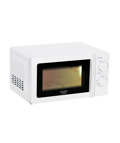 Adler Microwave Oven AD 6205 Free standing, 700 W, White, 5, Defrost, 20 L