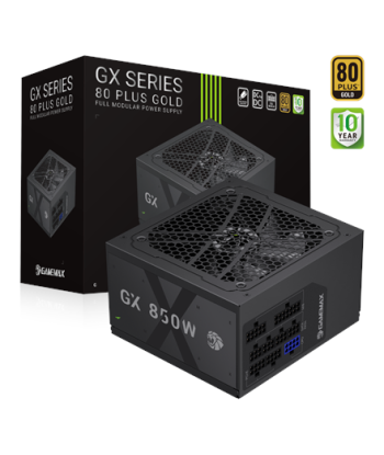 Gamemax Power Supply, 80 PLUS, Gold | GX 850GF | 850 W