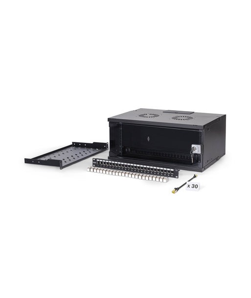 Digitus SOHO Pro network set, 483 mm (19") 4U, 540 x 400 mm | DN-49201-SET | Black