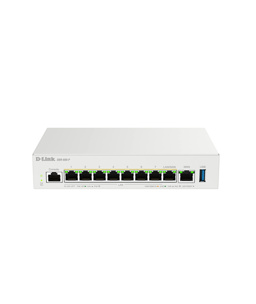 D-Link Wireless router, DBR-600-P/E, 10/100/1000 Mbit/s, Ethernet LAN (RJ-45) ports 8, Mesh Support Yes, MU-MiMO No, No mobile