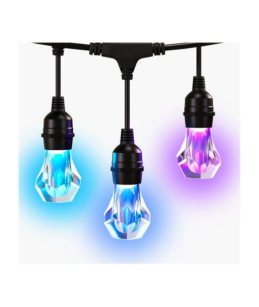 Nanoleaf Essentials Matter Smart Multicolour Outdoor String Lights Expansion 15m | 16M+