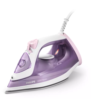 Philips, DST3010/30 3000 Series, Steam Iron, 2000 W, Water tank capacity 300 ml, Continuous steam 30 g/min, Purple/White