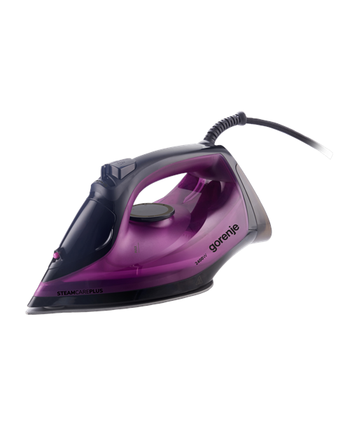 Auru triikraud Gorenje SIK2400BKV, 2400W, Water tank capacity 450 ml, Continuous steam 40 g/min, Auto power off, Purple/Black