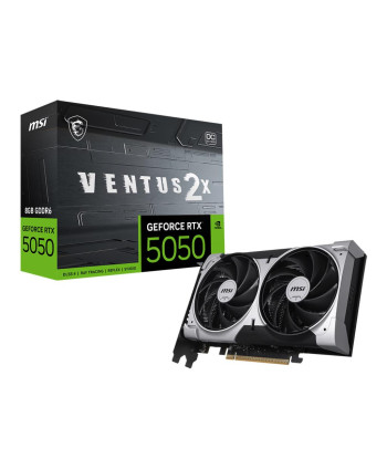 Видеокарта MSI NVIDIA GeForce RTX 5050 8 GB GDDR6 128 bit PCI Express x16 5.0 Active RTX50508GVENTUS2XOC