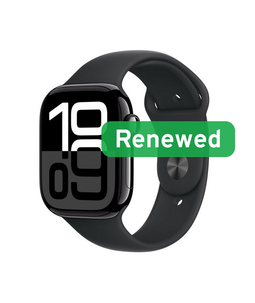 Grade C, Apple Watch Series 10 LTE 46mm, Retina OLED LTPO, LTE, Jet Black, watchOS, Apple Renew