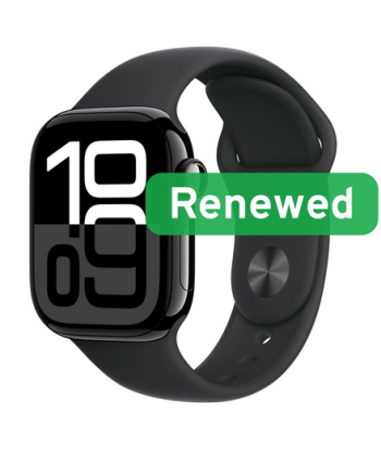 Grade A++, Apple Watch Series 10 LTE 42mm, Retina OLED LTPO, LTE, Jet Black, watchOS, Apple Renew
