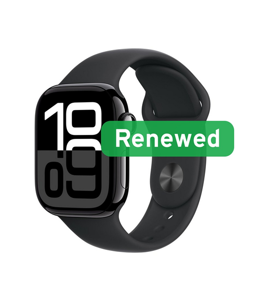 Grade A++, Apple Watch Series 10 LTE 42mm, Retina OLED LTPO, LTE, Jet Black, watchOS, Apple Renew