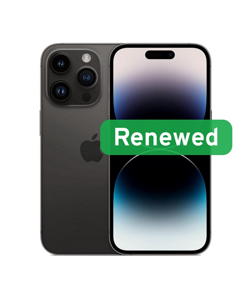 Grade C, Apple iPhone 14 Pro, 6.1" Super Retina XDR OLED, 5G, 1TB, Space Black, iOS, Apple Renewed