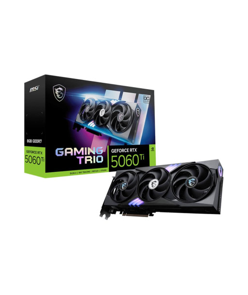 Видеокарта MSI NVIDIA GeForce RTX 5060 Ti 8 GB GDDR7 128 bit PCI Express x16 5.0 Active RTX5060TI8GGAMTRIOOC