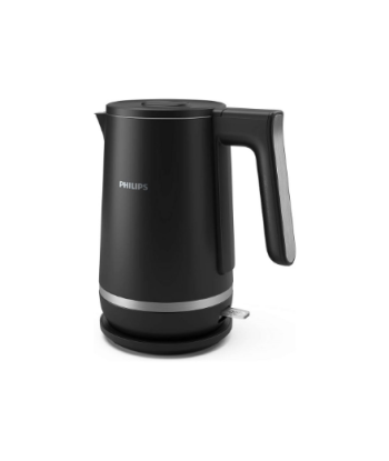 Veekeetja Philips Double Walled, HD9395/90, Electric, 2200 W, 1.7 L, Stainless steel/Plastic, 360° rotational base, Black