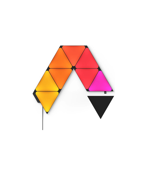 Nanoleaf, Shapes Black Triangles Starter Kit (9 panels), 42 W, WiFi