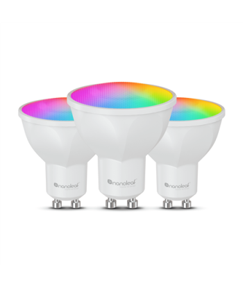 Nanoleaf Essentials Matter Wi-Fi Smart Bulb, 3pcs | GU10 | RGBCW