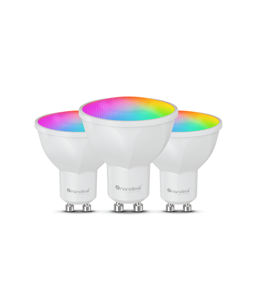 Nanoleaf Essentials Matter Wi-Fi Smart Bulb, 3pcs | GU10 | RGBCW