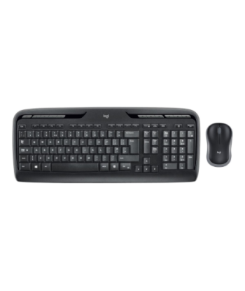 Klaviatuur Logitech Wireless and Mouse Combo, US INT, Black
