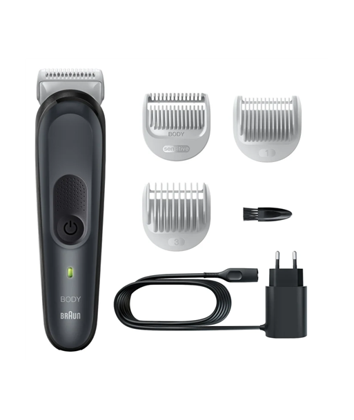 Braun, Body Groomer, BG3340, Cordless and corded, Black/Grey