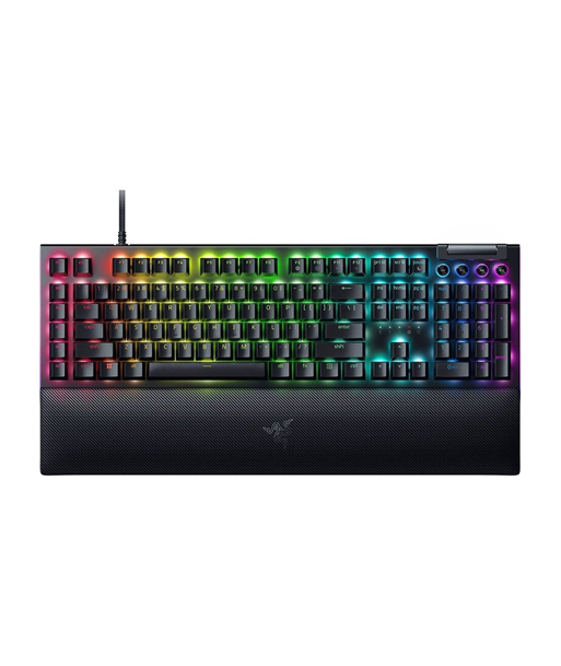 Mänguklaviatuur Razer, BlackWidow V4, Mechanical, Wired, RGB LED light, US, Black, Yellow Switches