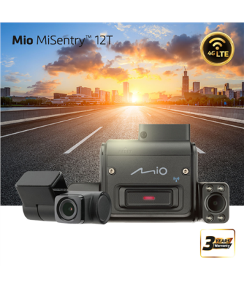 Mio, 4G LTE Connected Driving Recorder, MiSentry 12, Built-in GPS