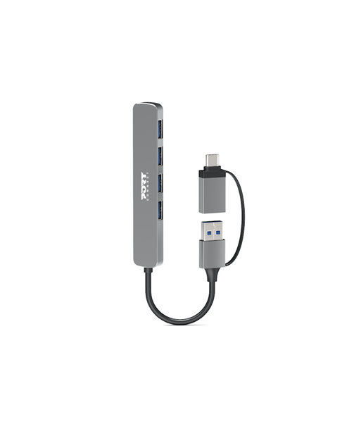 PORT CONNECT | HUB USB-C/USB-A 4 ports USB-A 3.0 5Gbps | 900160