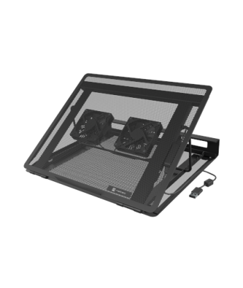 Natec, Laptop Cooler Pad, 2 Fans, Tern 2 Plus, Black