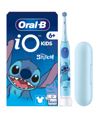 Зубная щетка Oral-B with Travel Case, 6Y+, iO Kids Disney Stitch, Rechargeable, For kids, Number of brush heads included 1