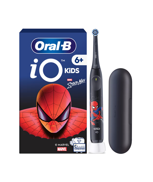Зубная щетка Oral-B with Travel Case, 6Y+, iO Kids Marvel Spiderman, Rechargeable, For kids, Number of brush heads included 1