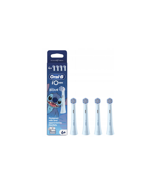 Oral-B Replacement brush heads, iO kids Refills Stitch, Heads, For kids, Number of brush heads included 4