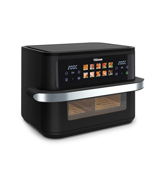 Tristar Dualzone Flex Airfryer, FR-9078, Power 2800 W, Capacity 10 L, Hot air technology, Black