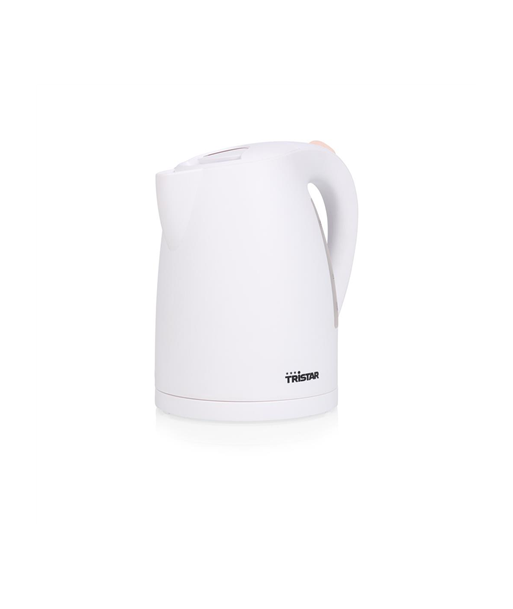 Чайник Tristar, WK-1345, Electric, 2200 W, 1.7 L, Plastic, 360° rotational base, White