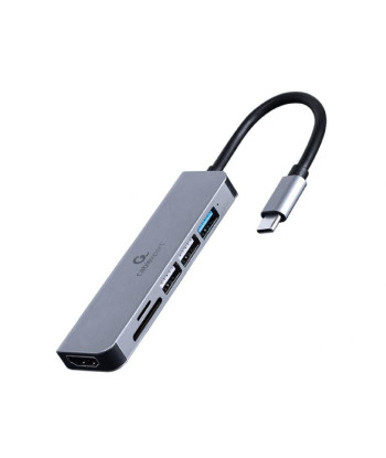 I/O ADAPTER USB-C TO HDMI/USB3/6IN1 A-CM-COMBO6-02 GEMBIRD