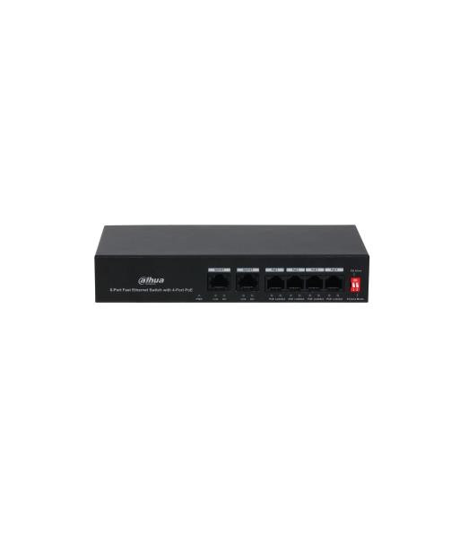 Switch DAHUA PFS3006-4ET-36 PoE ports 4 36 Watts DH-PFS3006-4ET-36