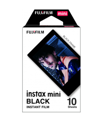 Fujifilm, Instax Mini, BLACK FRAME (10pl) Instant Film, 54 x 86 mm