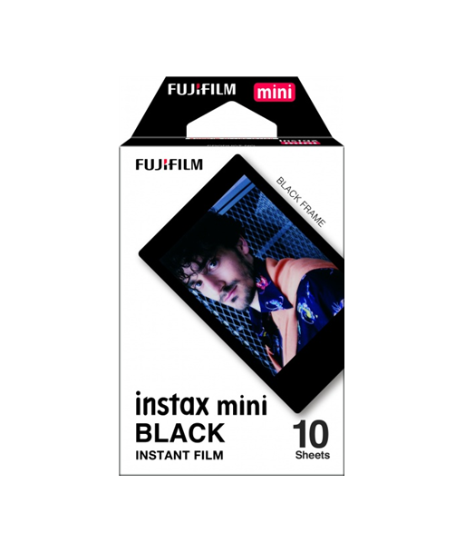 Fujifilm, Instax Mini, BLACK FRAME (10pl) Instant Film, 54 x 86 mm