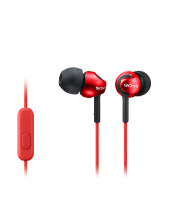 Kõrvaklapid Sony In-ear EX series, Red, Sony, MDR-EX110AP, In-ear, Red