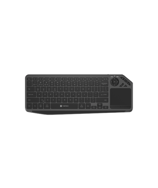 Natec Turbot 2, Keyboard, Wireless, US, Bluetooth, Black/Gray