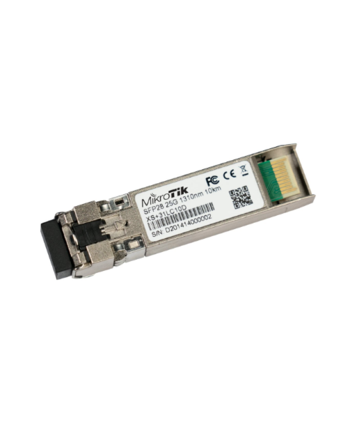 MikroTik SFP/SFP+/SFP28 module 1/10/25G SM 10km 1310nm, XS+31LC10D, SFP/SFP+/SFP28, SMF, Dual LC UPC, 1024/10240/25600 Mbit/s