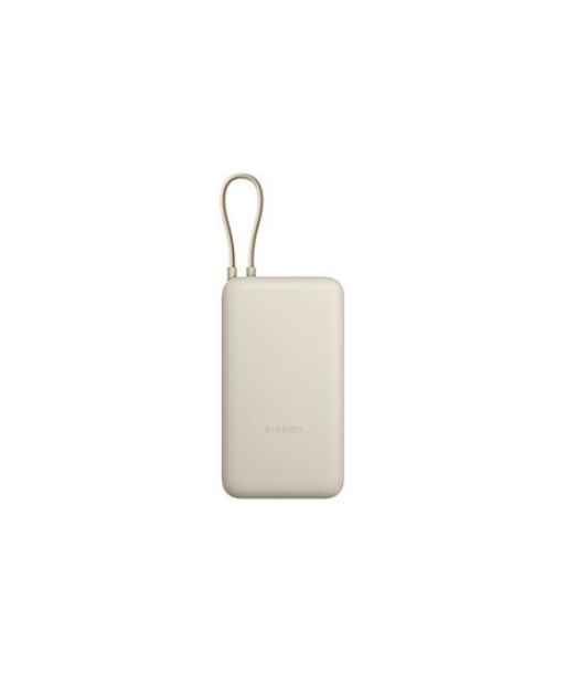 Akupank powerbank Xiaomi 33W (Integrated Cable), 20000 mAh, USB-C/USB-C cable/USB-A, Tan