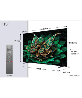 TCL 115C7K 115-inch 4K Ultra HD QD-Mini LED TV