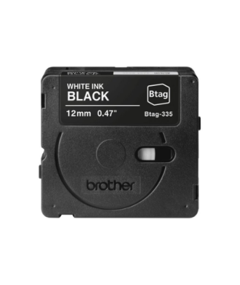Brother BTAG-335 | White on Black | Btag