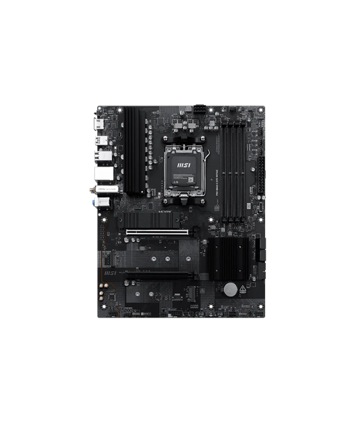 PRO B840-S EVO WIFI6E, MSI Processor family AMD, Processor socket AM5, Supported hard disk drive interfaces SATA, M.2, Number
