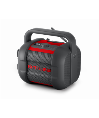 Muse, Jobsite Radio, M-968 BTR, 40 W, Waterproof, Bluetooth, Black/Red, NFC features, Portable, Wireless connection