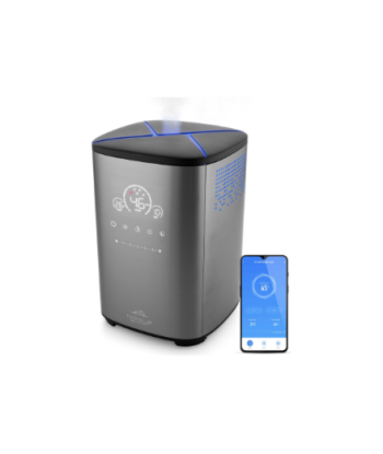 Õhuniisuti ETA, Noble Smart 5629 90000, 110 W, Water tank capacity 4 L, Suitable for rooms up to 50 m², Ultrasonic, Grey