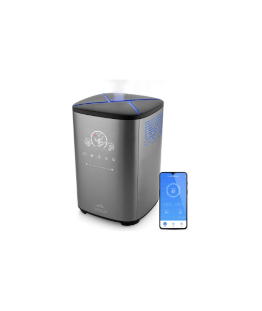 Õhuniisuti ETA, Noble Smart 5629 90000, 110 W, Water tank capacity 4 L, Suitable for rooms up to 50 m², Ultrasonic, Grey