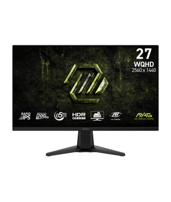 LCD Monitor MSI 27" 2560 x 1440 pixels Wide Quad HD Native aspect ratio 16:9 LCD Flat MAG275QFE20