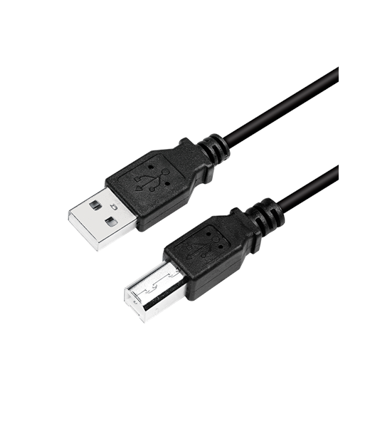 Logilink, USB cable USB 2.0 A to B 2x male, CU0009B, USB-A to USB-A USB-B male, USB-A male