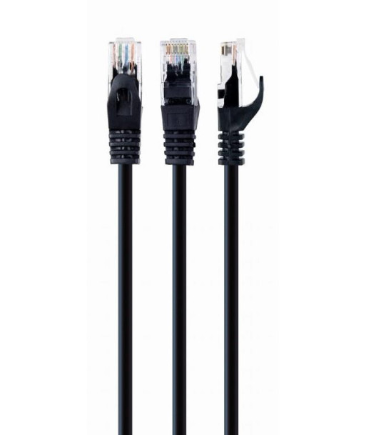 PATCH CABLE CAT6 UTP 0.5M/BLACK PP6U-0.5M/BK GEMBIRD