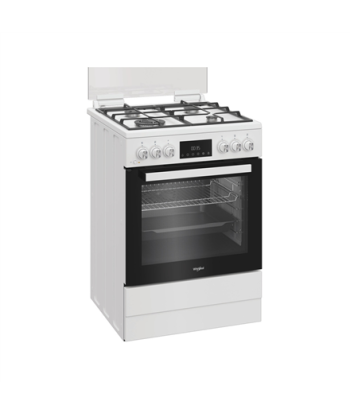 Whirlpool Cooker, W6G8LMSWW, Hob type Gas, Oven type Electric, White, Width 60 cm, Depth 60 cm, 72 L