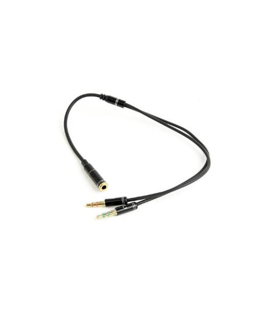 CABLE AUDIO 3.5MM SOCKET TO/2X3.5MM PLUG CCA-418M GEMBIRD
