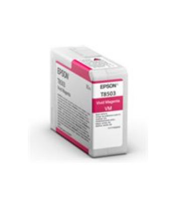 Epson T85030N Singlepack ink, Vivid Magenta, Epson Epson, T8503, Epson T8503 - vivid magenta - original - ink cartridge, Ink
