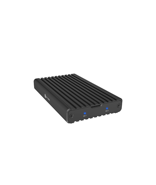 Raidsonic IB-2817M-C32 | Enclosure for 2x NVMe SSD with USB 3.2 Gen 2x2 Type-C connection