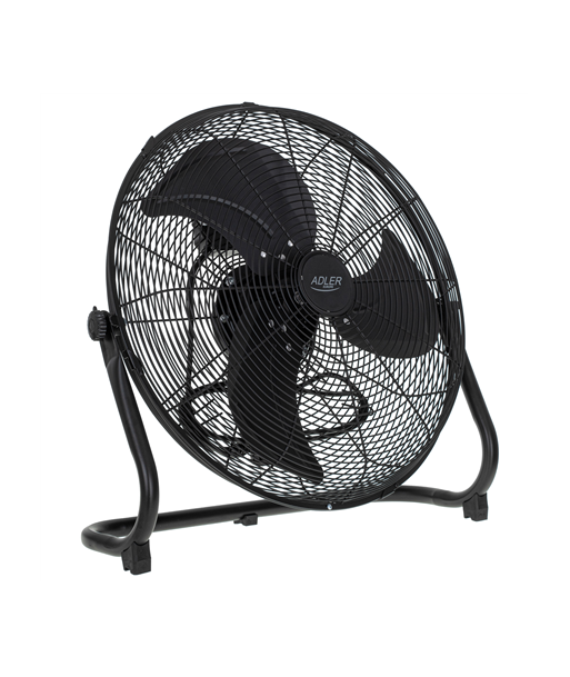 Вентилятор Adler, AD 7334, Velocity fan, Black, Diameter 45 cm, Number of speeds 3, Oscillation, 110 W